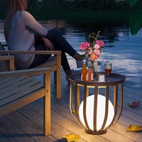Modern Garden Tea Table Light Waterproof Lawn Lamp Solar Energy LED Landscape Lamp Outdoor Atmosphere Floor Lighting 2