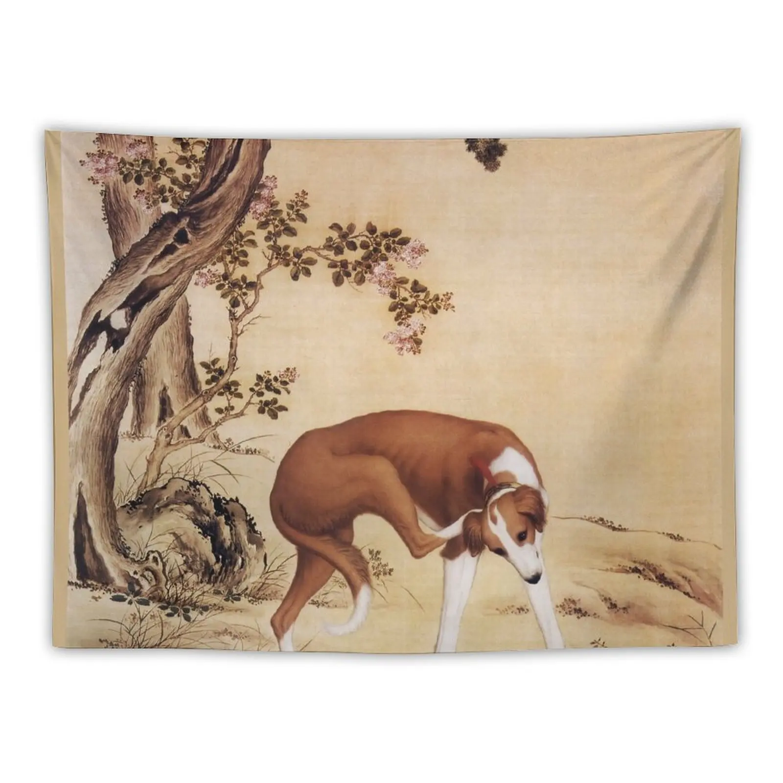

Гобелен Jinchixian (Prized Dogs #5), настенное украшение, эстетическое домашнее украшение, декор для комнаты, эстетика