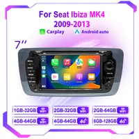 Wireless CarPlay Android Auto Car Radio For Seat Ibiza 6j 2009 - 2013 4G WiFi Multimedia GPS Navigation 2din 7" Head Unit Stereo