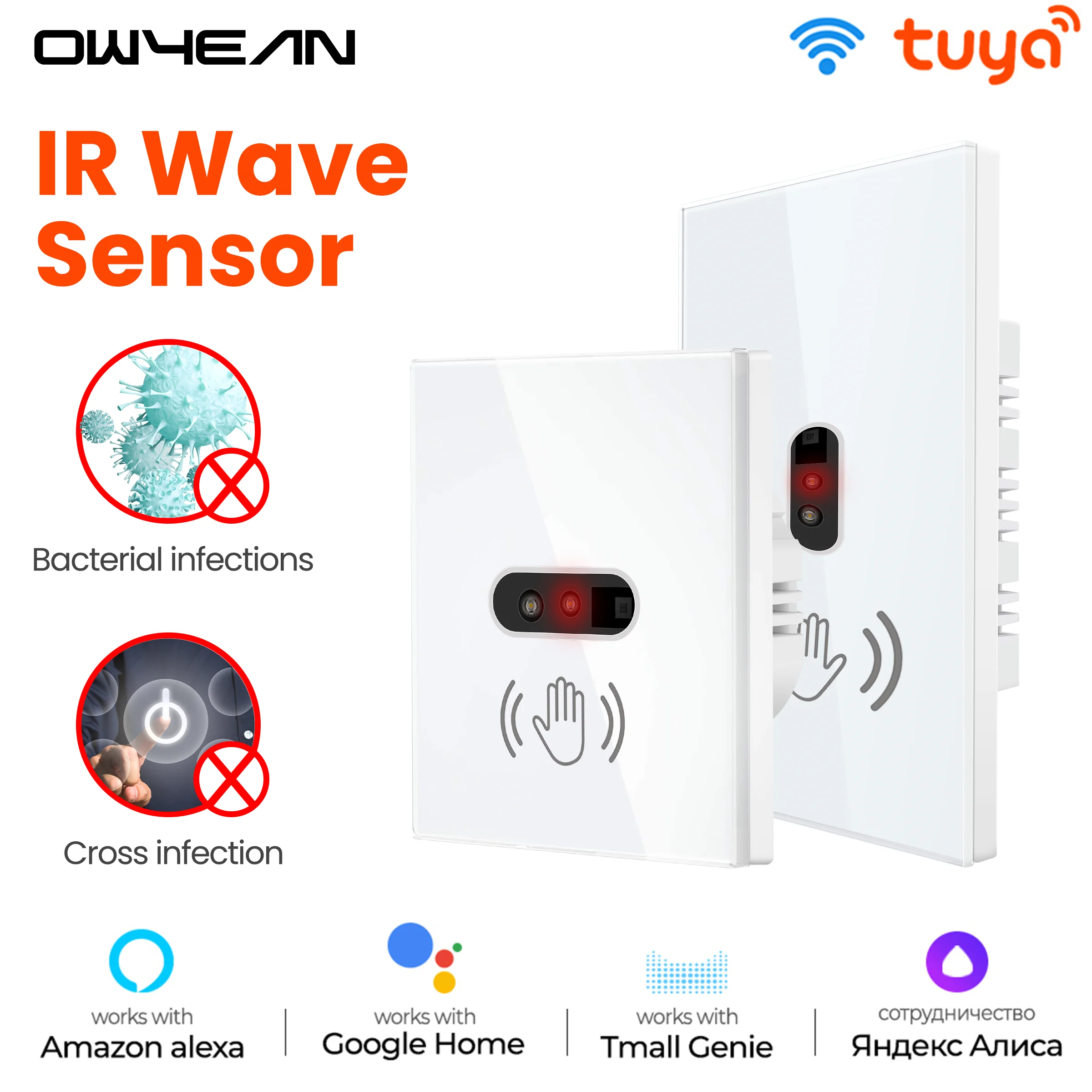 Smart Home Wall Light Switch Wifi Touch Touch Wifi Light Switch Google Home Tuya Aliexpress