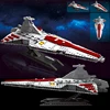960PCS Space Battleship Building Blocks Spaceship Defense Ship MOC Model Bricks Kits Desktop Decoration Kids Toys Birthday Gifts 5