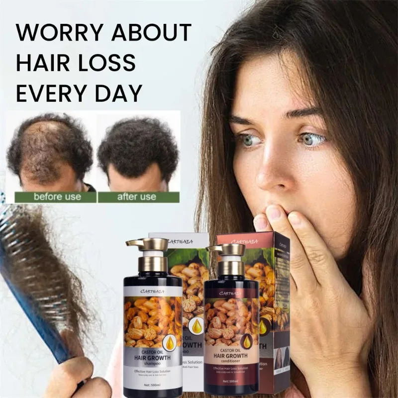 500ml Jamaica Castor Oil Shampoo Conditioner Anti-Hair Loss Thickening for Hair Regrowth,anti-thinning Hair Care Men and Women jamaica inn