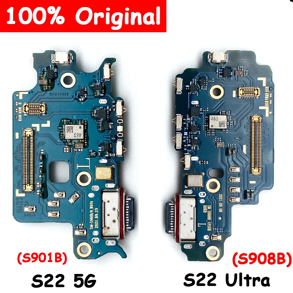 

Original New USB Charging Port Dock Plug Connector Board Flex Cable For Samsung S22 Plus S22 Ultra S908B S908U S901B S901U S906B