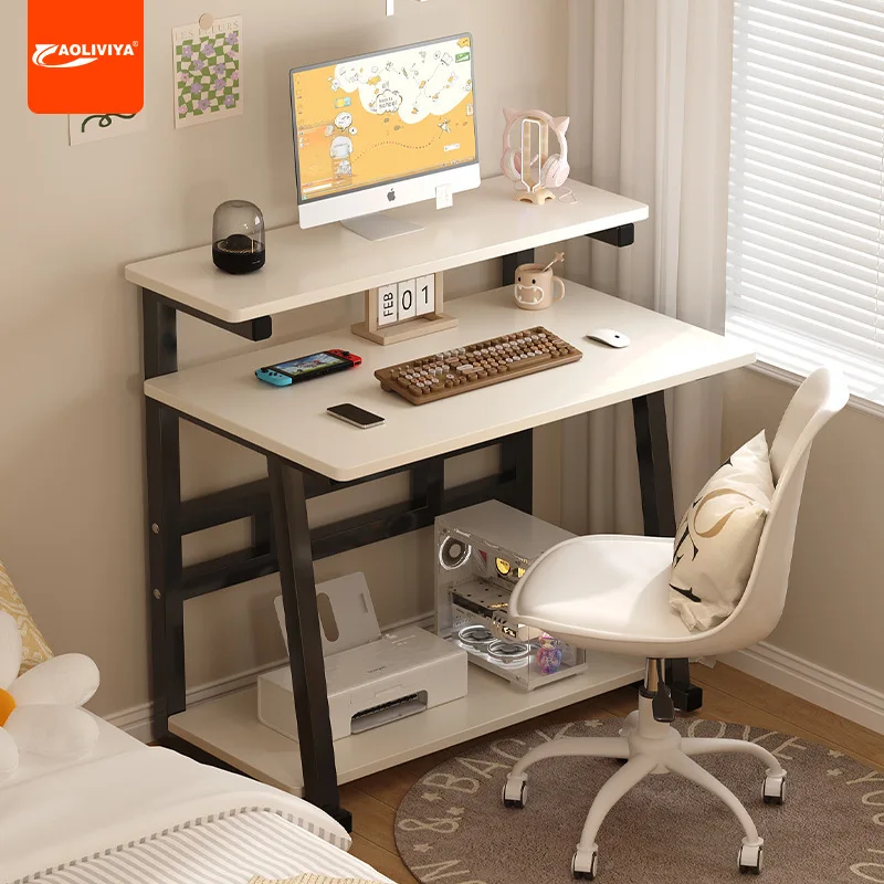 

Aoliviya Computer Desk Desktop Home Small Apartment Bedroom Bedside Table Simple Modern Office Table Workbench Notebook Table