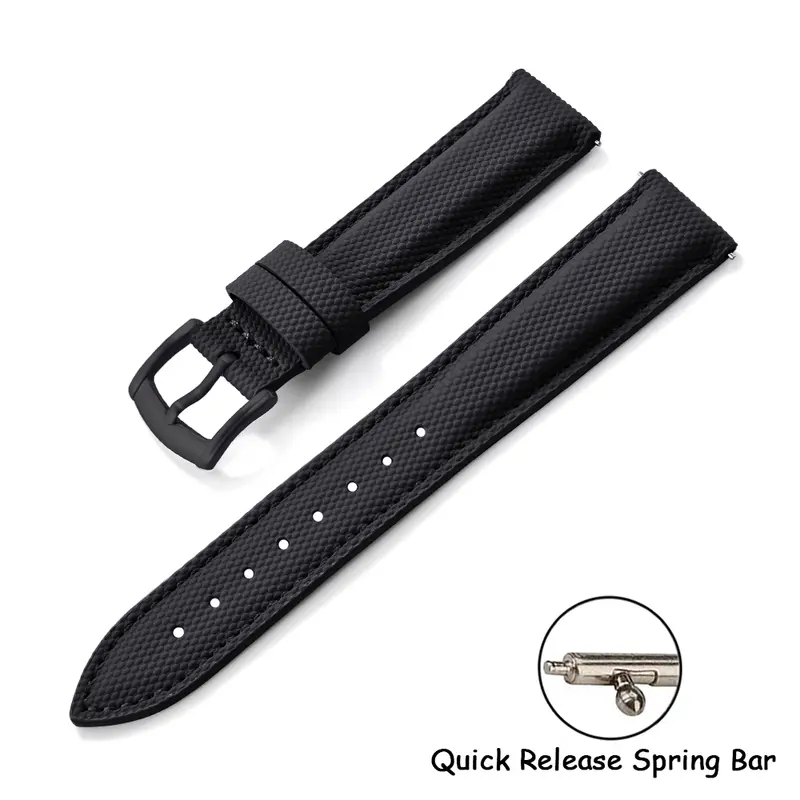 New Coated Sailcloth Strap 18/19/20/22mm Sport Fabric Waterproof WristBand Universal Accessories For Smart Watch Huawei/Samsung - Image 8