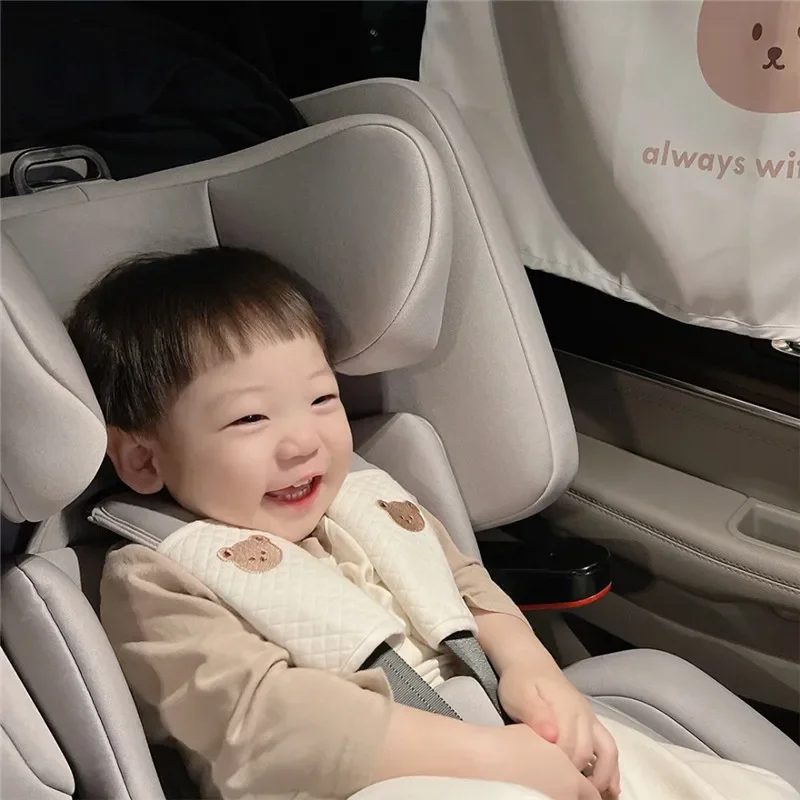 Cushion Shoulder Strap Cover Chest Protection Vehicle Seat Cushion for Kid Soft Pad Anti-strangling Baby Safety Belt Accessories