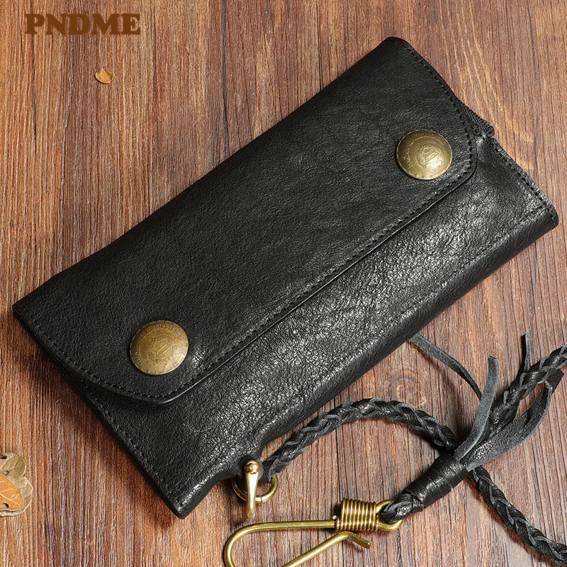 

Fashion high-quality genuine leather men's anti-theft clutch purse original design luxury natural cowhide women's phone purse