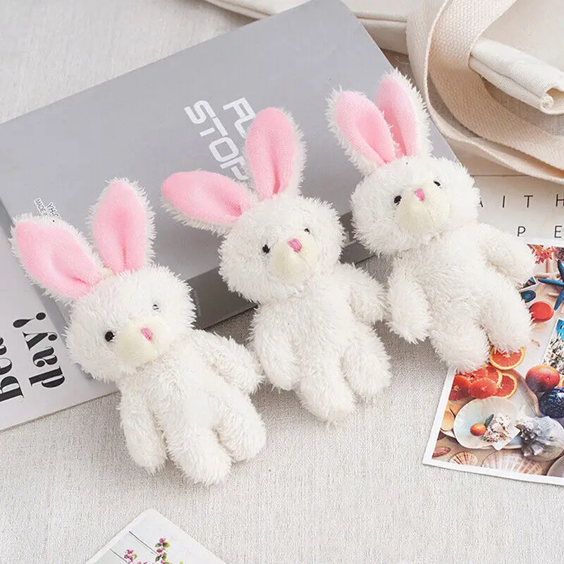 

Cute Bunny Doll Plush Toy Siamese Rabbit Stuffed Bunny Doll Bag Pendant