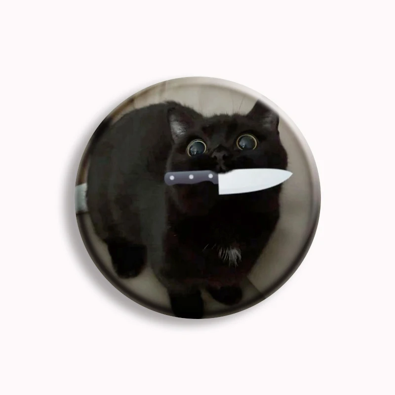 Grappige Zwarte Kat, Weinig Muis En Suikergoed De Truc Of Behandelt Gelukkige Halloween Groetkaart Affiche Image100263385