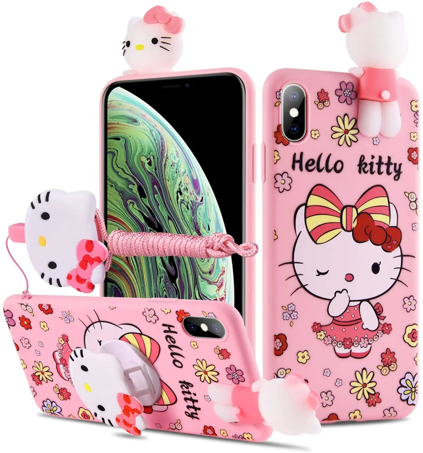 

ДЛЯ Vivo V25 V27 Pro Hello Kitty Фотофон с веревкой-держателем
