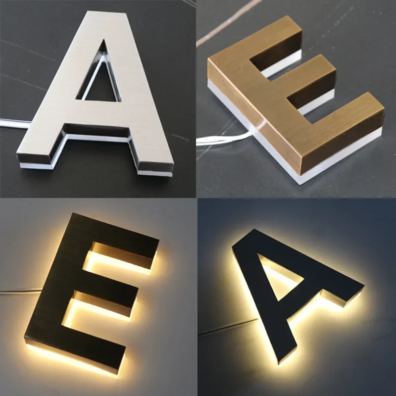 Custom Manufacture 3D Luminous Characters Signage Professional Led Sign Maker foam letters channel letters led letters