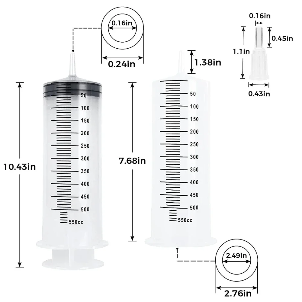 500ml große Spritze wieder verwendbare Pump tiere Fütterung spritze Mess  saug injektor für Öl flüssigkeit Wasser Seringa Serin gue - AliExpress