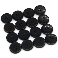 HENGC 15/20mm Round Matte Black Resin Coat Buttons For Clothes Retro Man Suit Jacket Cardigan Needlework DIY Crafts Wholesale 2
