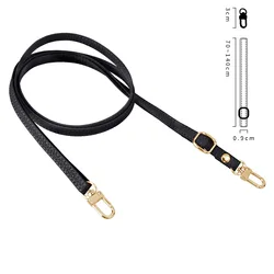 Universal Leather Crossbody Cell Phone Lanyard with Adjustable Neck and Shoulder Strap (Black)