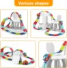 2023 New Zero Gravity Car Track Set,Race Track Toys for Kids with LED Light-Up Race Car,Flexible Magic Race Car Track Toys Gifts 5