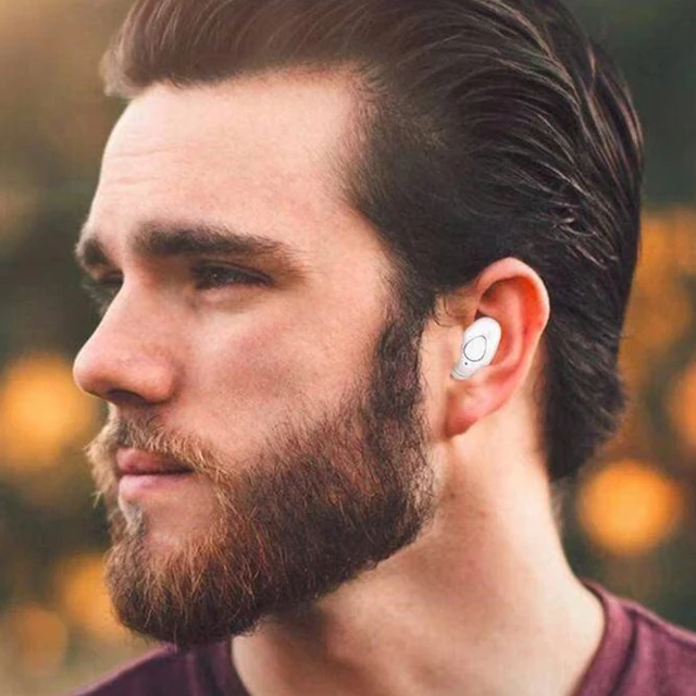 Mini Invisible Wireless Earphone Noise Cancelling Bluetooth Headphone Handsfree Stereo Headset TWS Sports Earbud With Microphone 2
