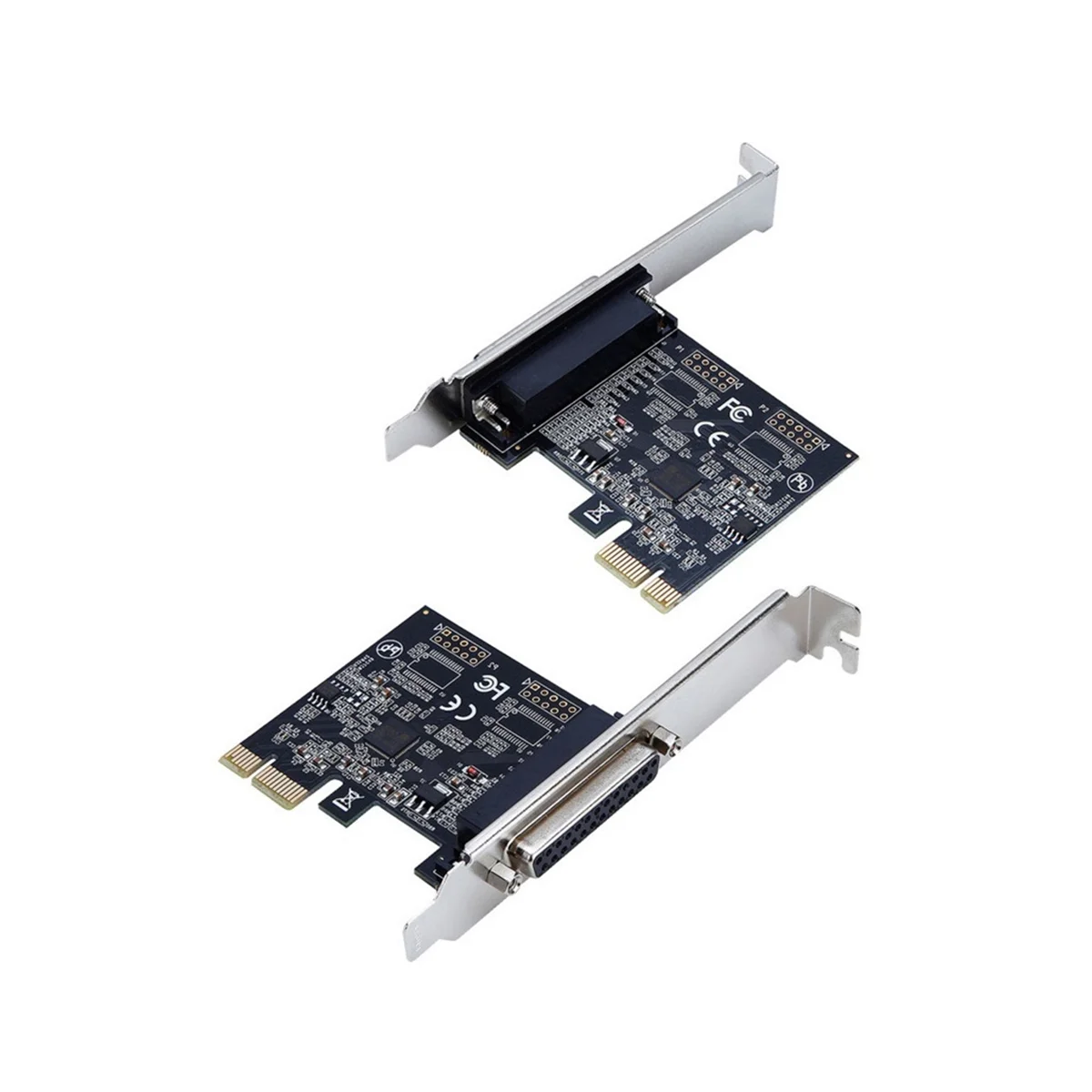 High Quality Parallel Port DB25 25Pin Pcie Riser Card LPT Printer To PCI-E Express Card Converter Adapter AX99100