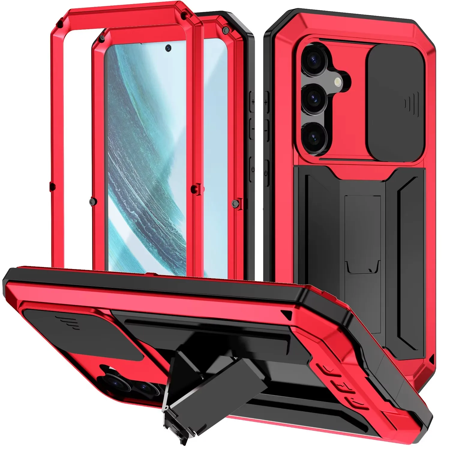 Heavy Duty Shockproof & Waterproof Phone Case with Stand – Ultimate Protection