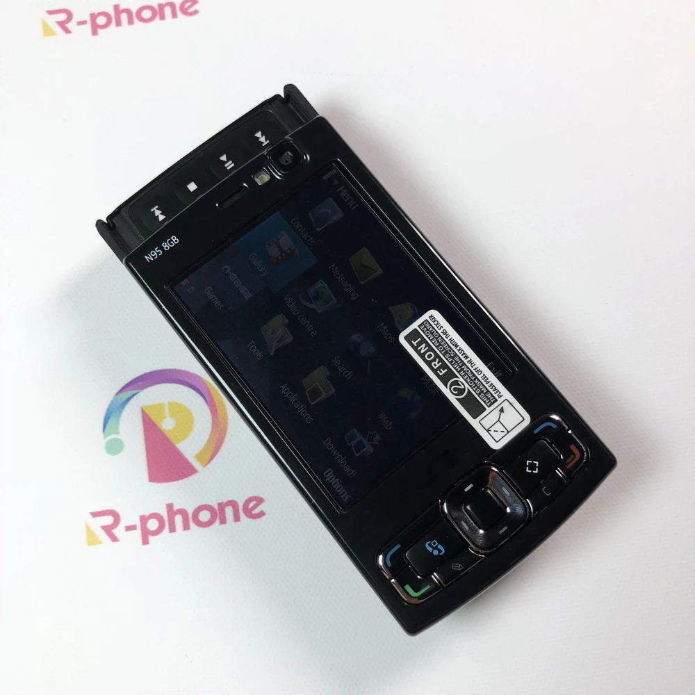 Оригинальный N95 8GB Мобильный Телефон 3G 5MP Wifi GPS 2,8 "Экран.
