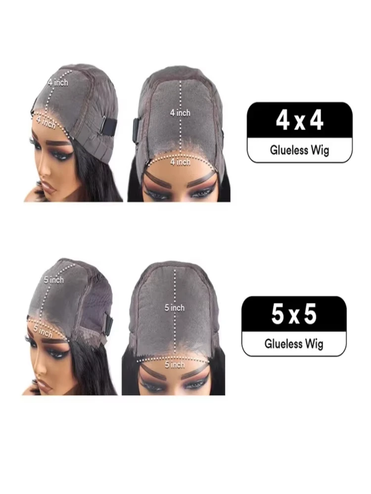 4x4 Blonde Lace Human Hair Wigs Glueless Straight Closure Ready To wear Pre Cut Pre Plucked 613 Hd Lace Frontal Human Hair Wigs