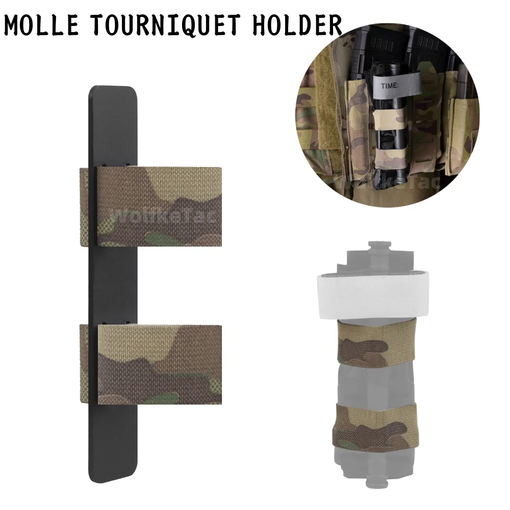 MOLLE Tourniquet Holder Carrier Fastener for SOF-T/C-A-T TQ Retention Pouch IFAK First Aid Kit Hunting Airfoft accessory