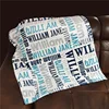Baby Blanket Swaddling For Newborn Name Personalized Infant Crib Flannel Fleece Blanket Swaddle Baby Bedding Birthday Gift 1