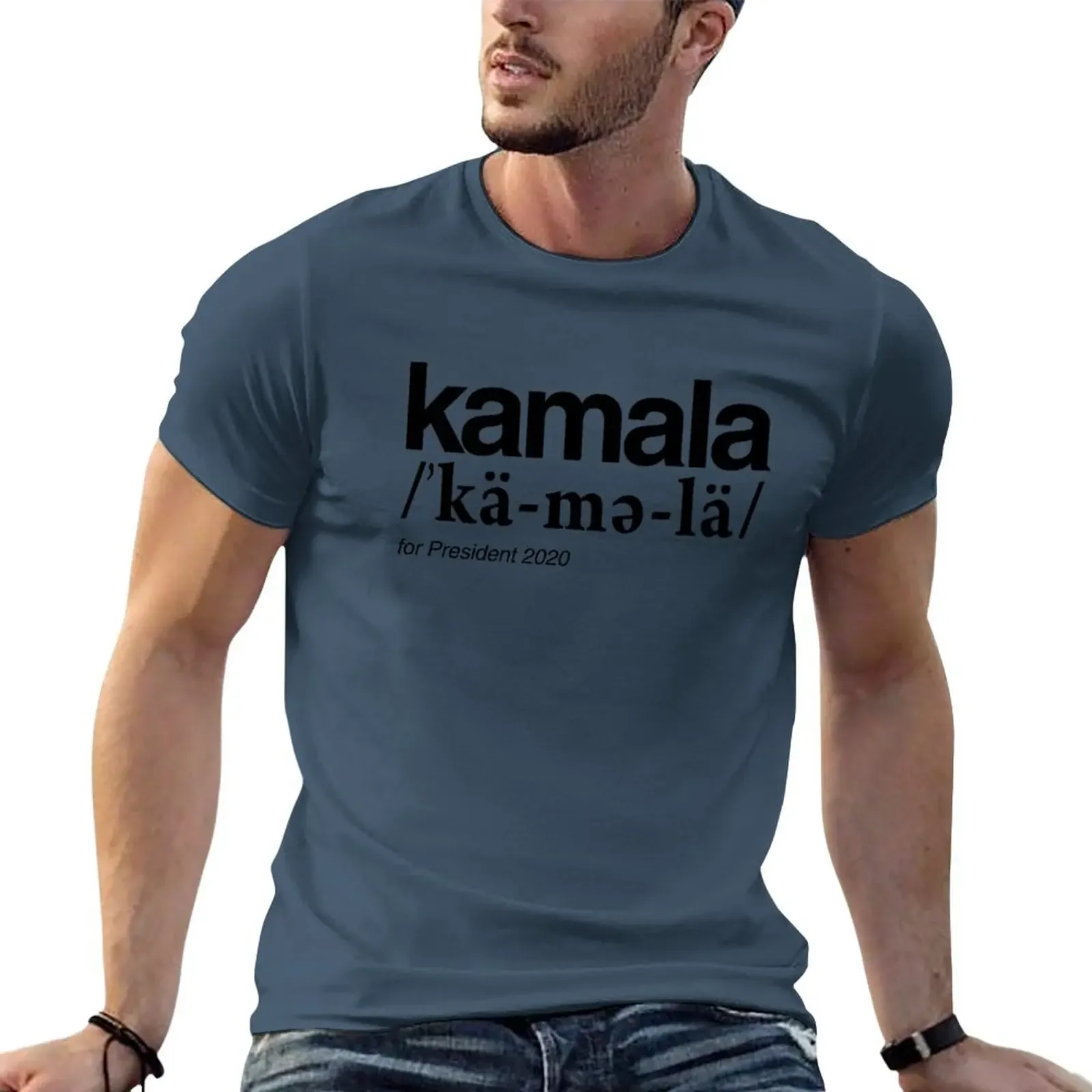 

Kamala Pronunciation and Definition T-Shirt Short sleeve tee plus size tops for a boy mens graphic t-shirts hip hop