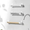 2/4pcs Wall Mounted No Hole Storage Tray Refrigerator Side Organizer Kitchen Shelf Cling Film Trash Bag Organizer 5
