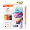 Deli Watercolor Pencil 12 / 24 / 36 Colores Drawing Pen Art Set Children Kids Painting Sketching Water Color Pencil Kit 2
