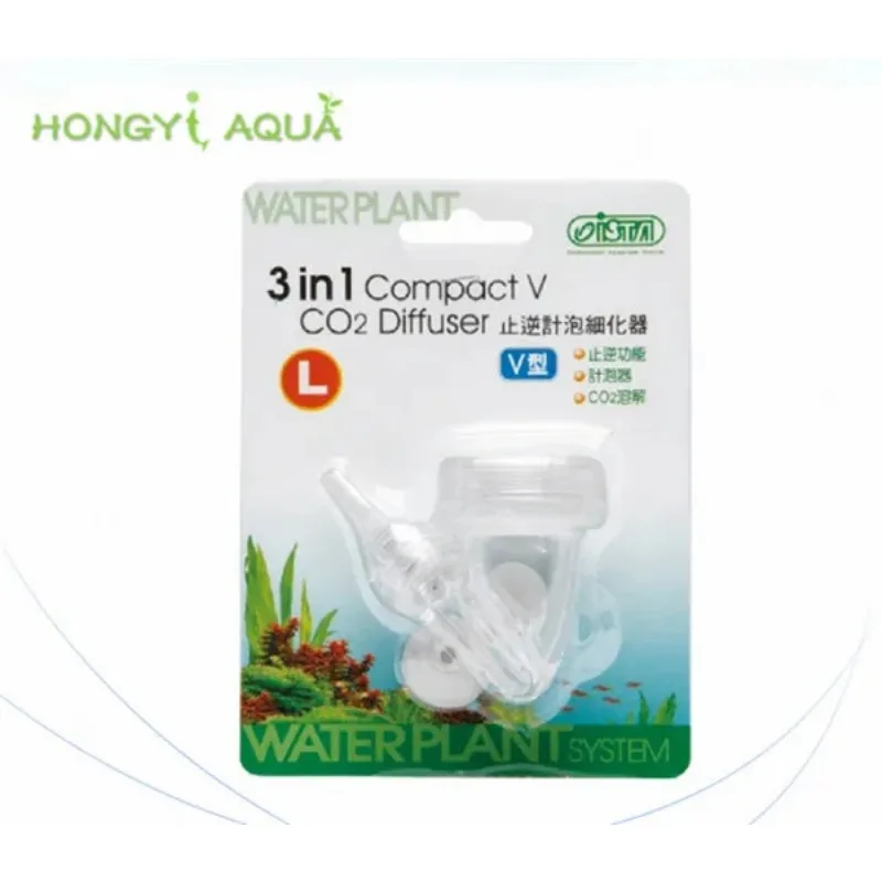 3 in 1 Compact v CO2 Diffuser CO2 Diffuser Atomizer Bubble Counter Check Valve Inverse Counteractorizer ISTA 3 in 1 V aquarium co2 diffuser,aquarium co2 accessories,co2 check valve
