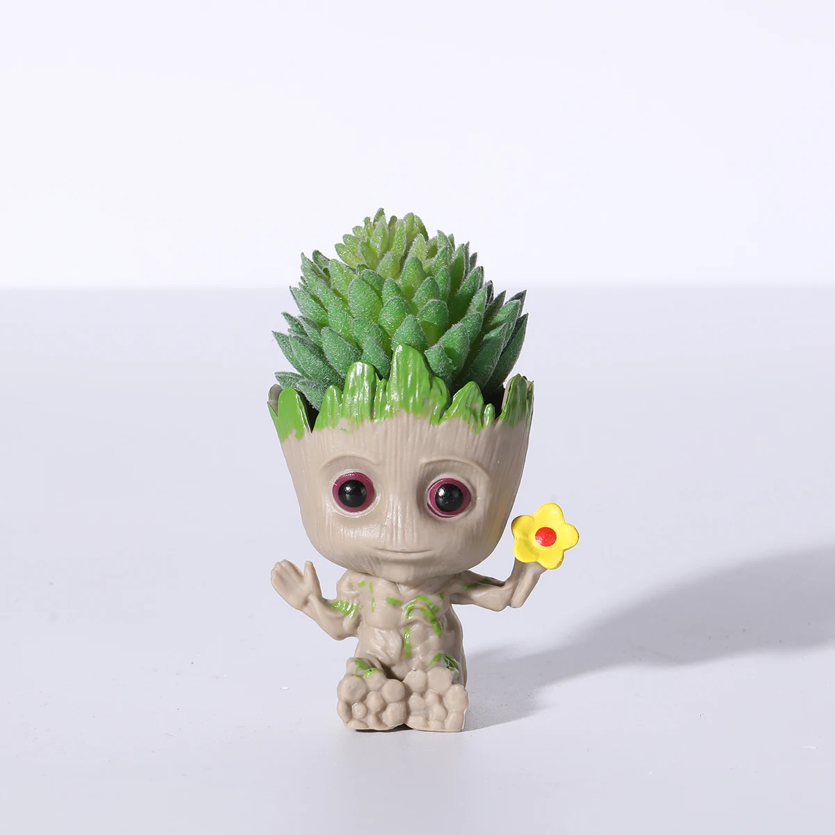 Groot Flower Vase Household Supplies Decoration Ornament Action Figurine Creative Miniature Modedl Simulation Plants Potted 5