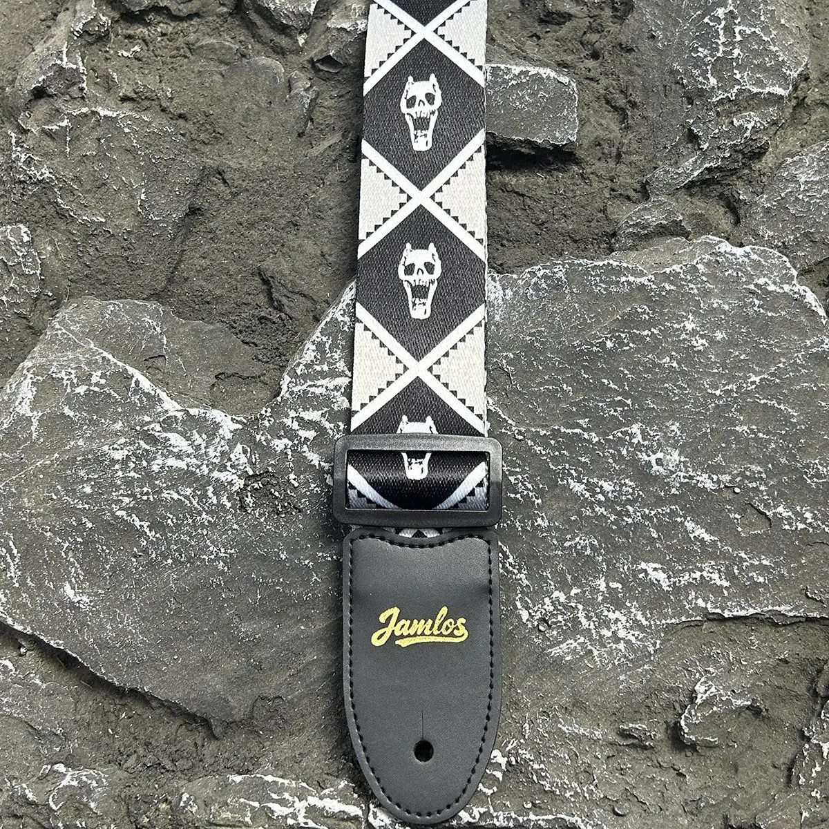 Jojo's Bizarre Adventure Stickerei Gitarrengurt Leder Akustische E-Gitarre Yoshikage Kira Gitarren Verbreiternder Schultergurt – Detail 7