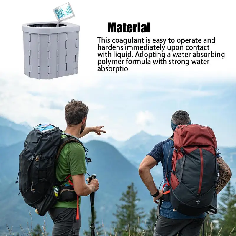 50pcs Portable Urine Coagulant Liquid Waste Gelling Tool Urine Absorbent Powder For Outdoor Camping Traveling Vehicle Supplies 4