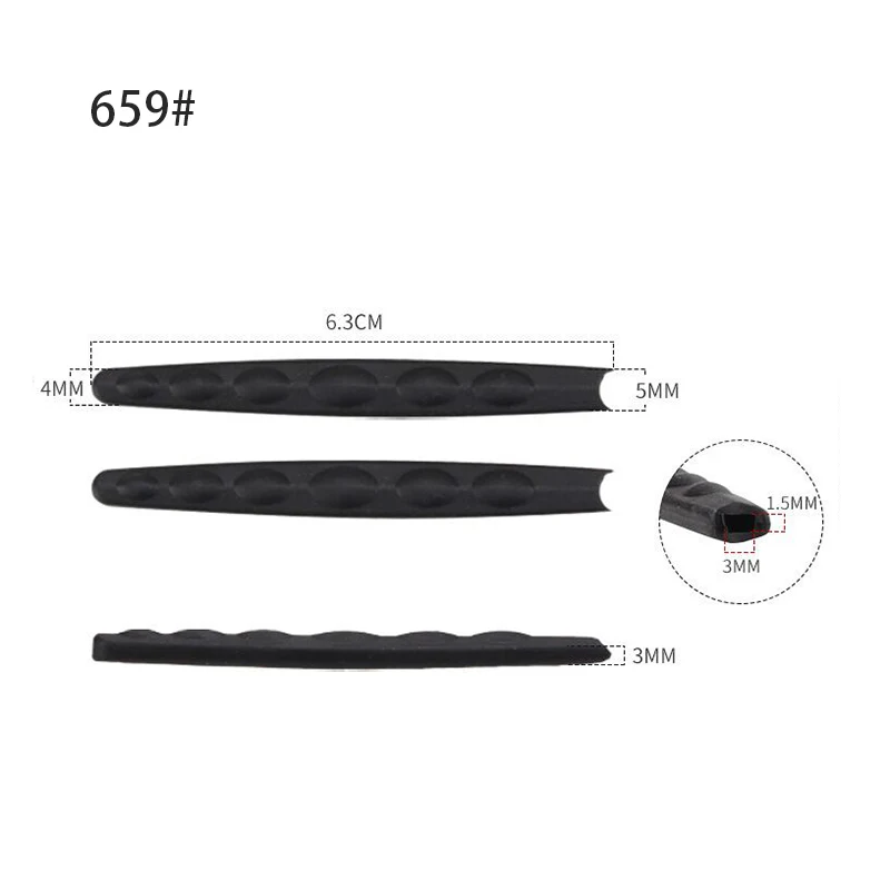 10pairs/20pcs Eyeglasses soft silicone temple tip Black Glasses Silicone tip repair replacement accessory 6