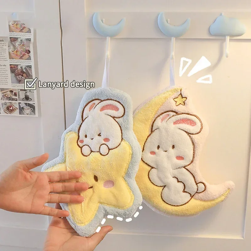 Microfiber Towel Hand Towel Microfiber Hand Towel Cute Hand Towel Soft Absorbent Hanging Towels For Kitchen Cleaning Cloth Bathroom Kids Bathing Towel