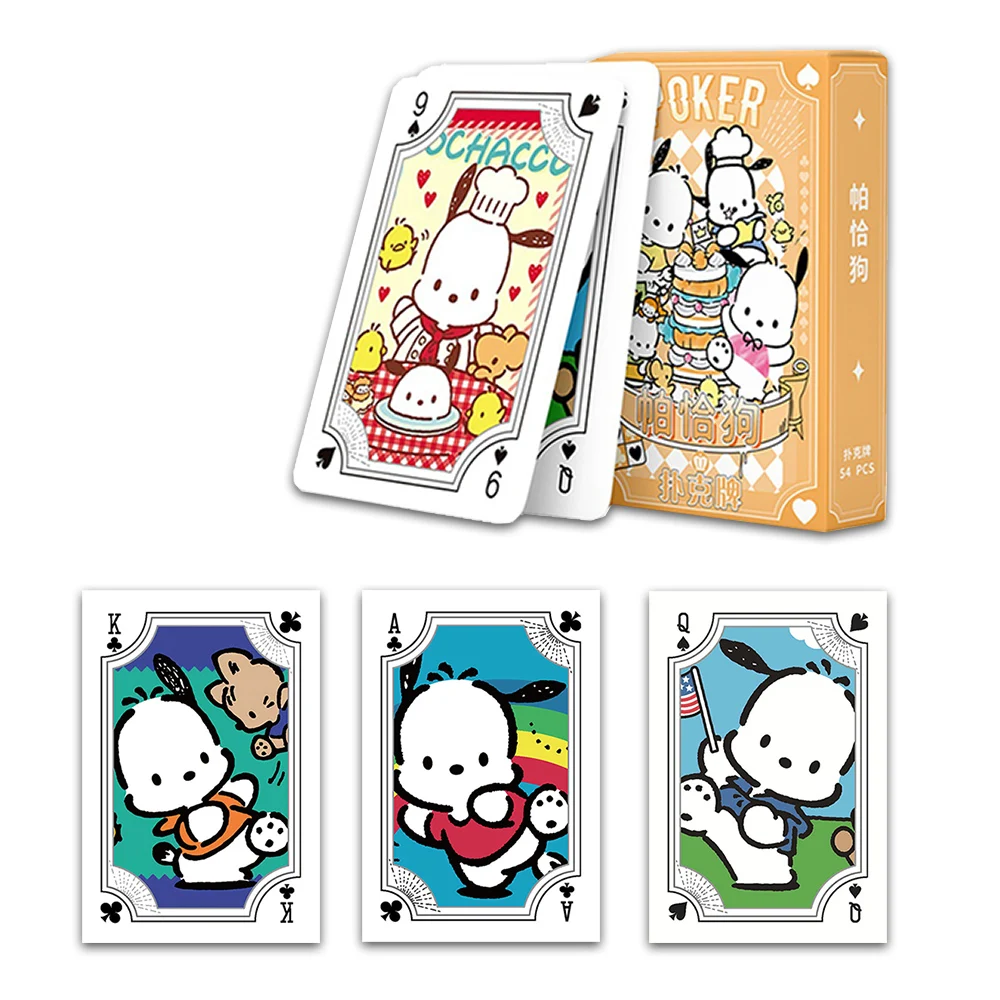Sanrio Kuromi Playing Card Cute Cartoon Anime Cartoon Kawaii Print Playing Card Entertainment Card Toys for Boys and girls Gifts 4