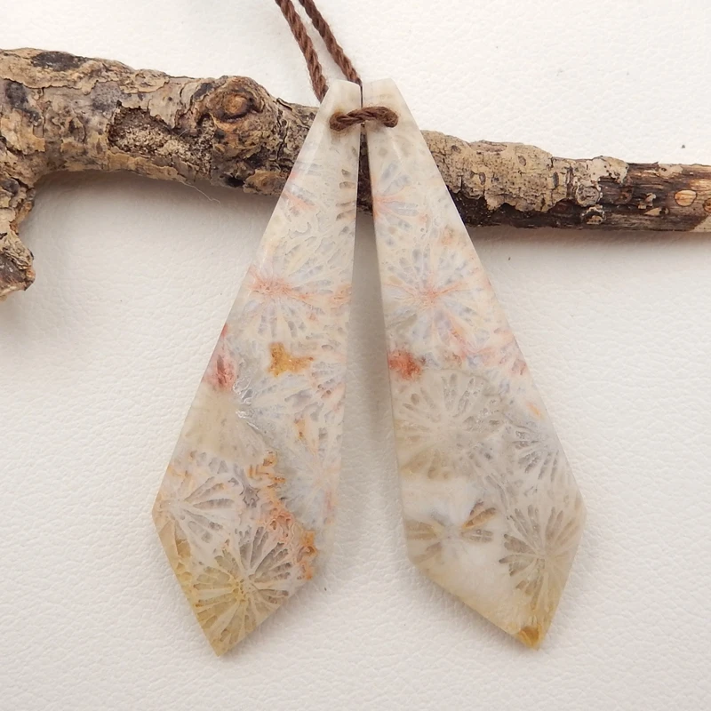 

Аксессуары для бусин, кораллов, Модные женские ювелирные изделия, полудрагоценные камни, 40x12x3 мм, 4,8 г