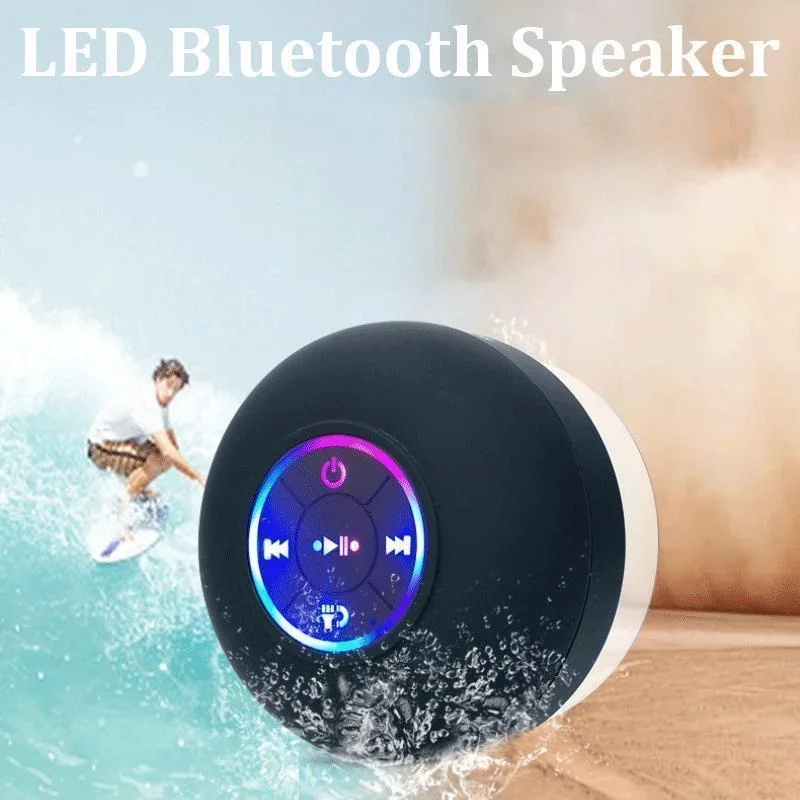 Portable Suction Cup Waterproof Luminous Bluetooth Speaker bluetooth speaker