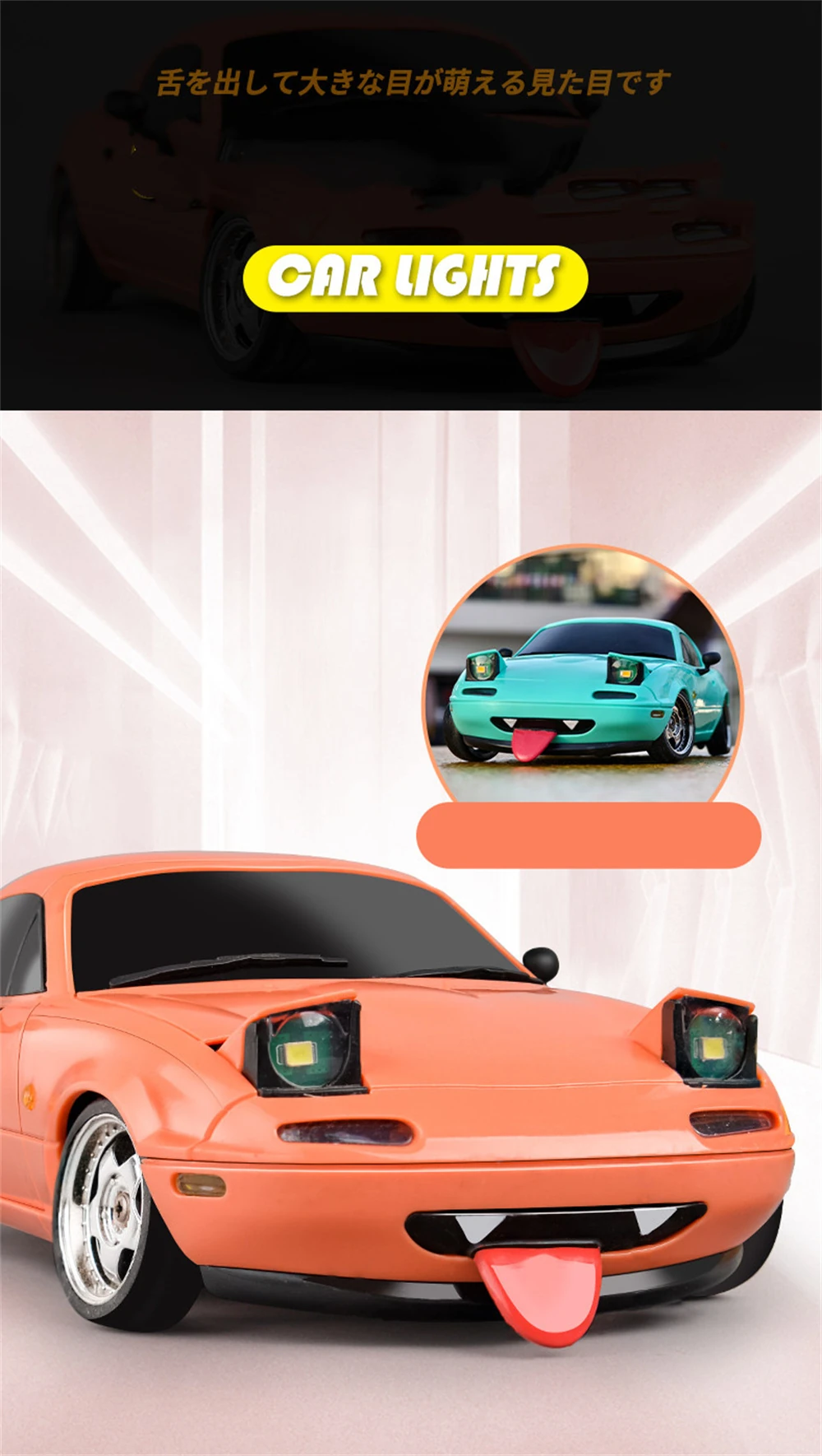 LDRC 1804 RTR 1/18 2.4G RWD RC Car Drift for Mazda MX-5 Gyro LED Light On-Road Full Proportional Alloy Body Shell Racing Vehicles Models Toys