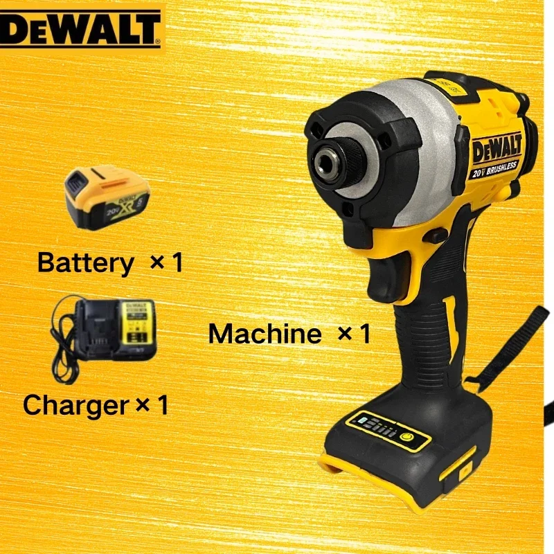 DEWALT 무선 전기 드릴 도구, 임팩트 드라이버, 20V 무선 드릴 드라이버, 브러시리스 모터 전원 충전식 드릴 세트