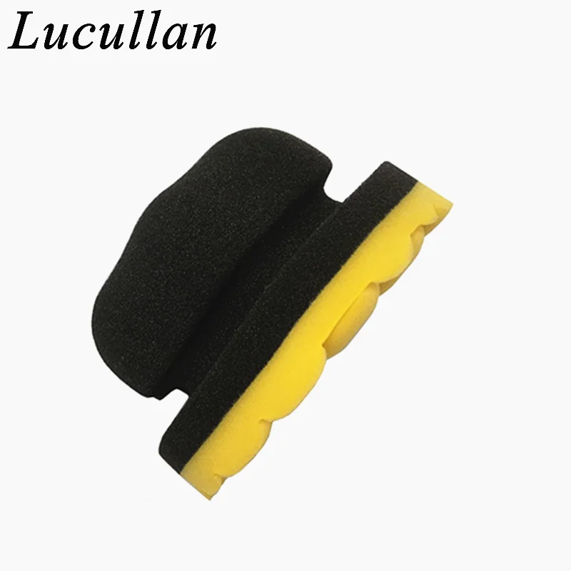 Lucullan Groove Type er Pad Ergonomic Design Hex-Grip Hand Applicator Car Care Polishing Sponge car cleaning sponge car polishing sponge