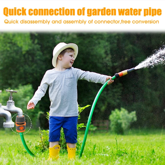 10/1PCS Garden Hose Quick Connector Faucet Extender Hose Connection Joint Garden Water Pipe Connectors Watering Pipe Fittings 4