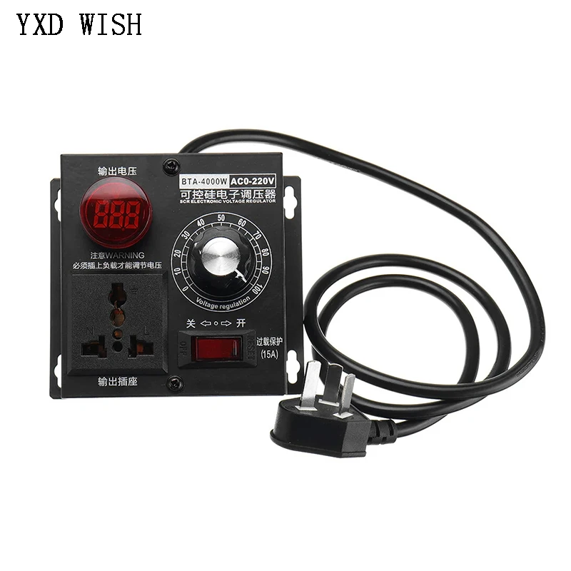 AC220V4000WSCRVoltageRegulatorDimmingDimmersMotorSpeed