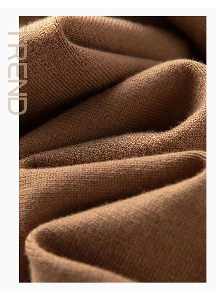 Women's 100% Wool Knitted Trousers, Casual Sports Sweatpants, Korean Version, Small Leg Pants, Female Cashmere Pants, Fashion 5