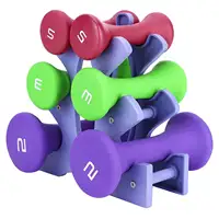 6pcs Hand Fitness Weights Set with Storage Holder Rack 2lb 3lb 5lb Bodybuilding Exercise Equipment for Household