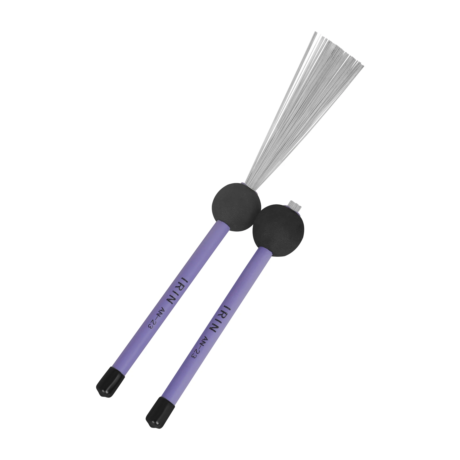 IRIN Drum Brush Box Drum Brush Wire Retractable Rubber Metal Professional Drum Brushes Sticks Percussion Parts & Accessories