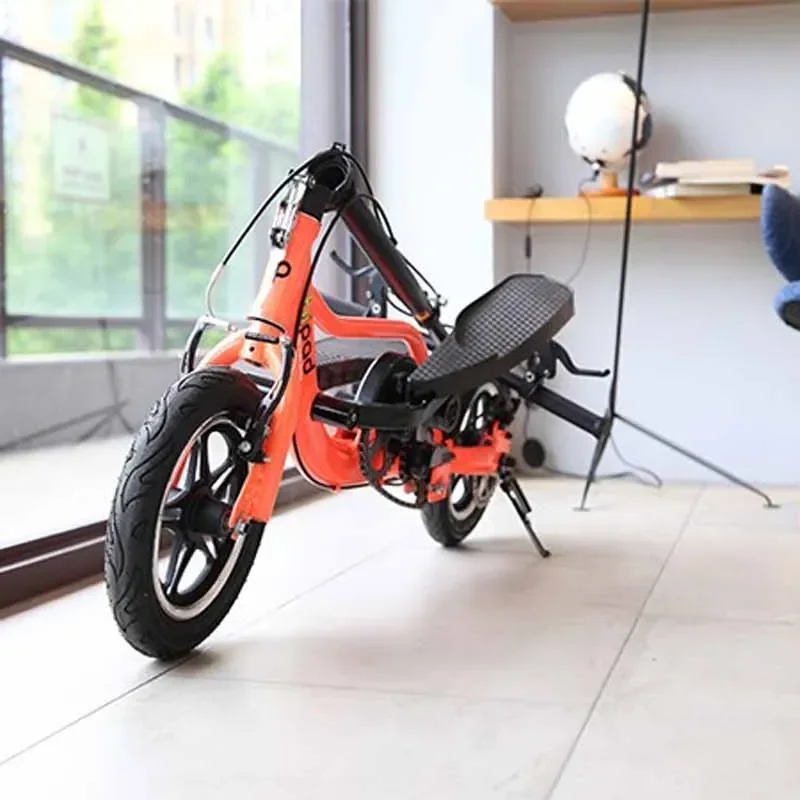 Ped-Run Pedaling Scooter With Aluminum Alloy Frame And Disk Brake, 12 Inch Air Wheel Fold Bicycle 2