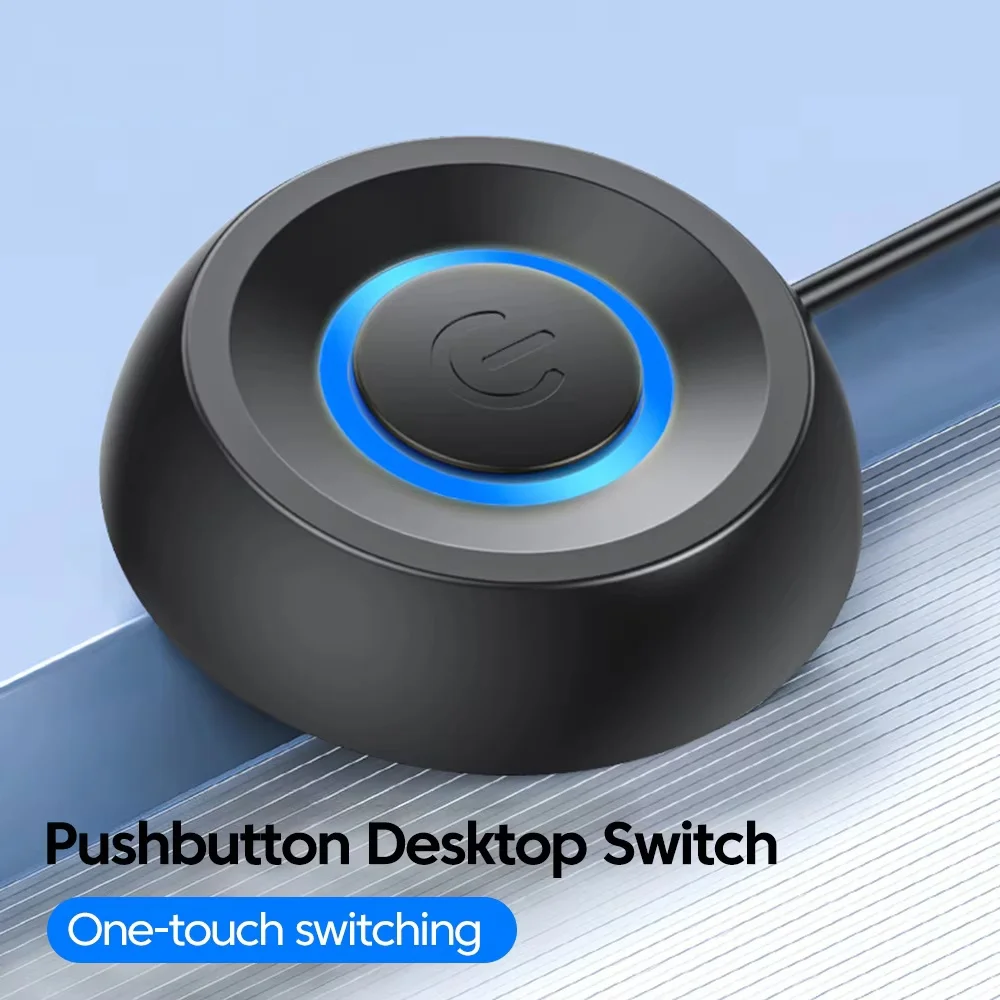 Desktop Computer Pushbutton Power Switch with 1.8m Extension Cable