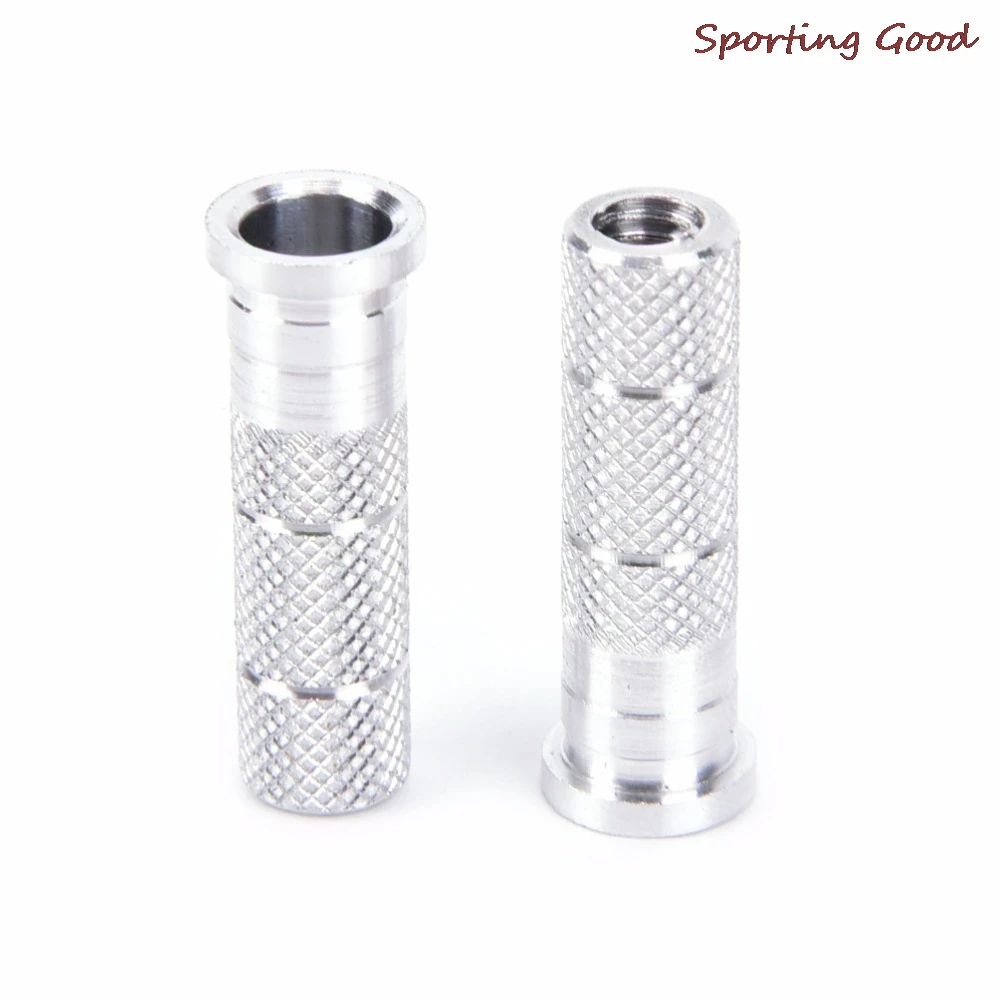 화살대 및 사냥용 실버 알루미늄 양궁 인서트 베이스 교체, 12x6.2mm