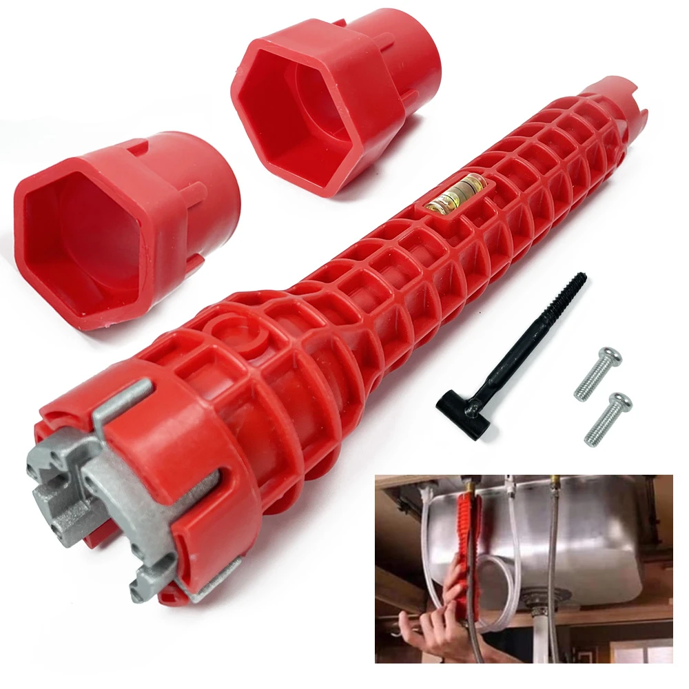 8 In 1 Multifunction Key Plumbing Multi Key Flume Wrench Sink Plumbing